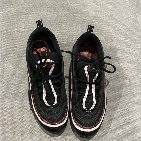 Retro Nike Air Max 97 Black, pink, Sneakers, w/ reflective design. - Picture 2 of 9